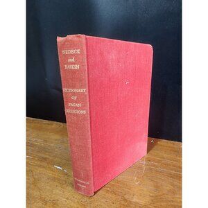 Wedeck & Baskin DICTIONARY OF PAGAN RELIGIONS Philosophical Library 1971 HC
